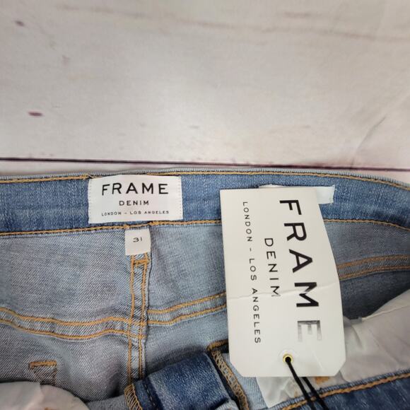 Frame Denim Le High Flare Size 31 Blue Jeans - Picture 6 of 7